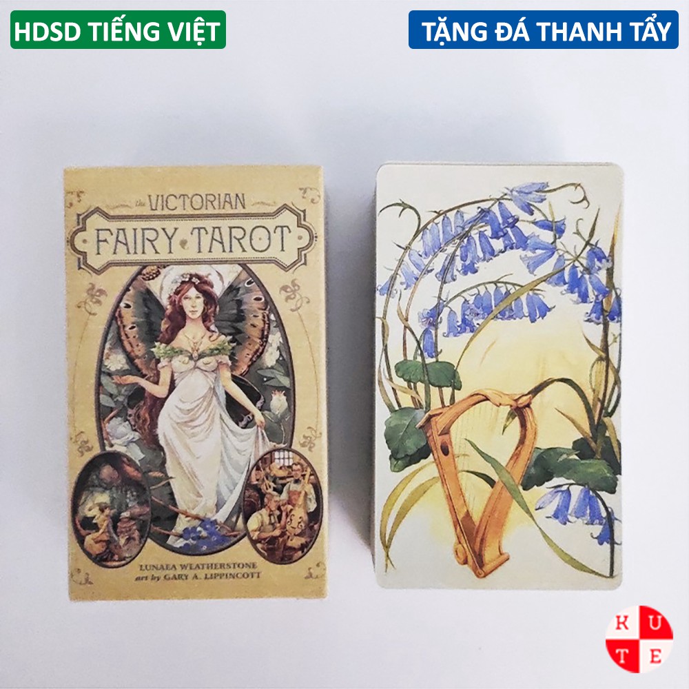 Bài Tarot Victorian Fairy 78 Lá Bài Tặng Hướng Dẫn Tiếng Việt Và Đá Thanh Tẩy E37