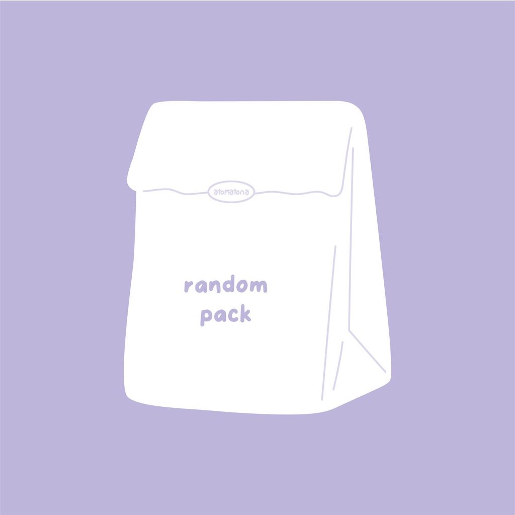Decor sticker - random pack 10 bé sticker siêu dễ thương từ atomatona