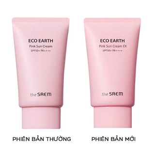Kem Chống Nắng The SAEM ECO EARTH Pink Sun Cream mẫu mới