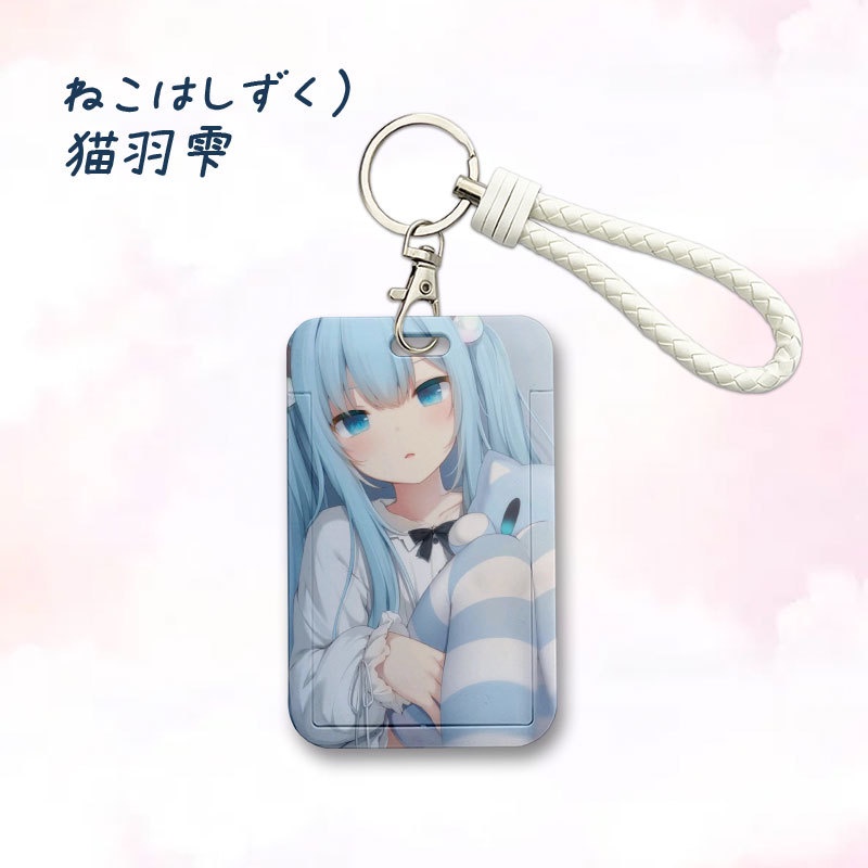 Ví Đựng Thẻ ID / Thẻ ID / Xe Buýt Họa Tiết Anime Hololive Vtuber Guwr Gura Kèm Dây Đeo Sợi Xích