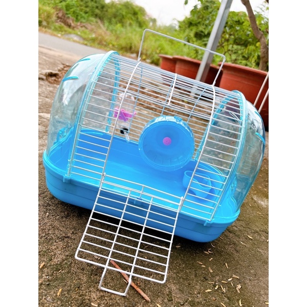 Lồng tổ chim mica mái vòm. Lồng mica nuôi hamster. Lồng phi thuyền nuôi hamster