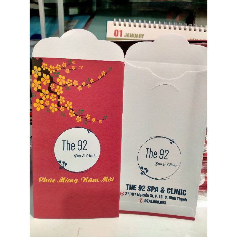 bao lì xì in 2 mặt theo yêu cầu