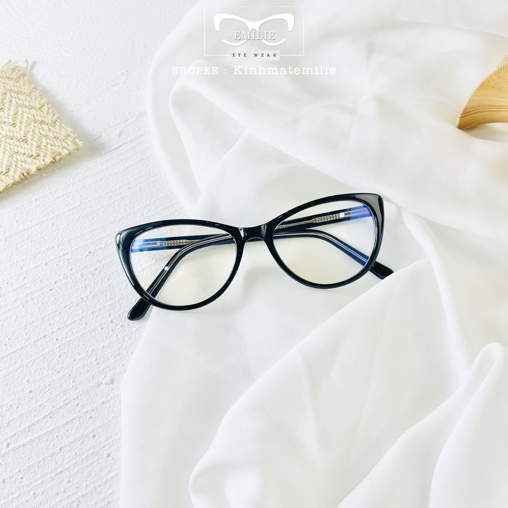 Kính mắt mèo nhựa dẻo càng gập lò xo Emilie eyewear phụ kiện thời trang 8013 | BigBuy360 - bigbuy360.vn