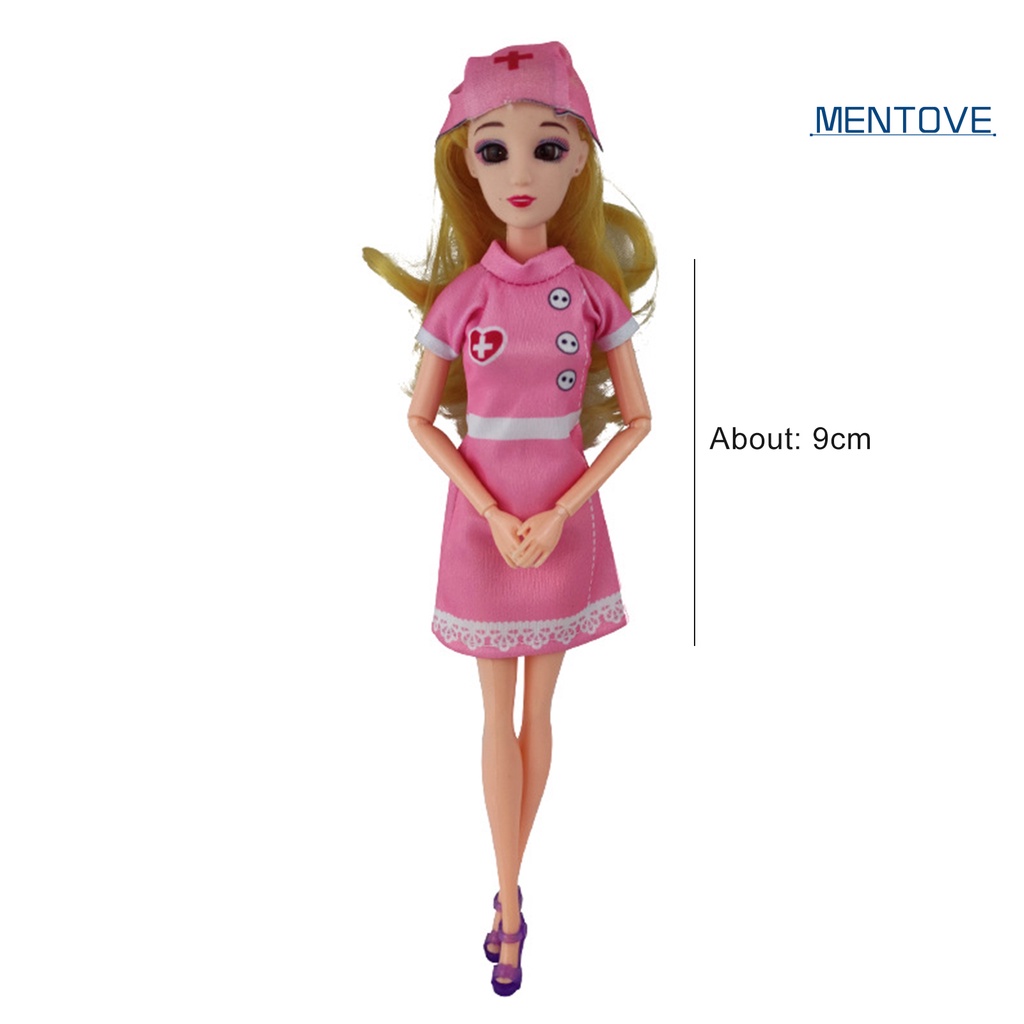 1 Bộ Búp Bê Bác Sĩ / Y Tá Thay Thế Vải Mềm Nhiều Màu Cho Bé