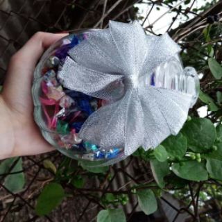 Lọ hạc sao giấy thủy tinh