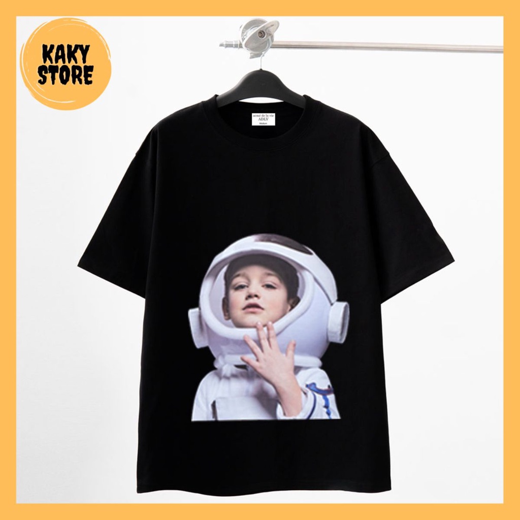 [Mã SKAMFSW175 giảm 10K đơn 50K] Áo Thun Nam Nữ ADLV Phi Hành Tay lỡ Áo Phông Nam Nữ ADLV Form Rộng Q3