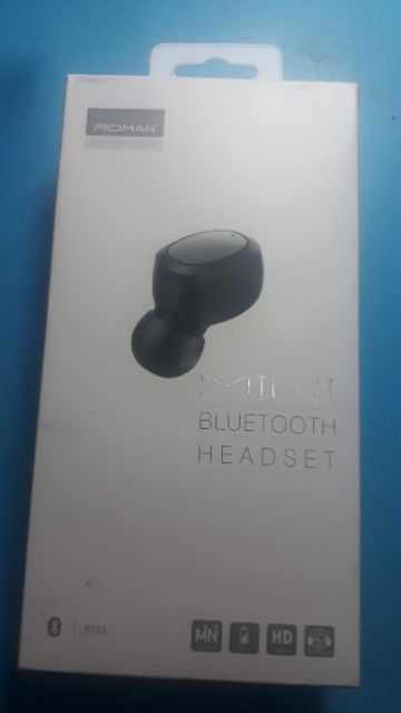 Tai nghe bluetooth không dây Roman R101 chính hãng cho Android và iOS lâu hết pin