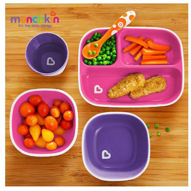 BỘ 2 BÁT CHỐNG TRƯỢT MUNCHKIN CHO BÉ