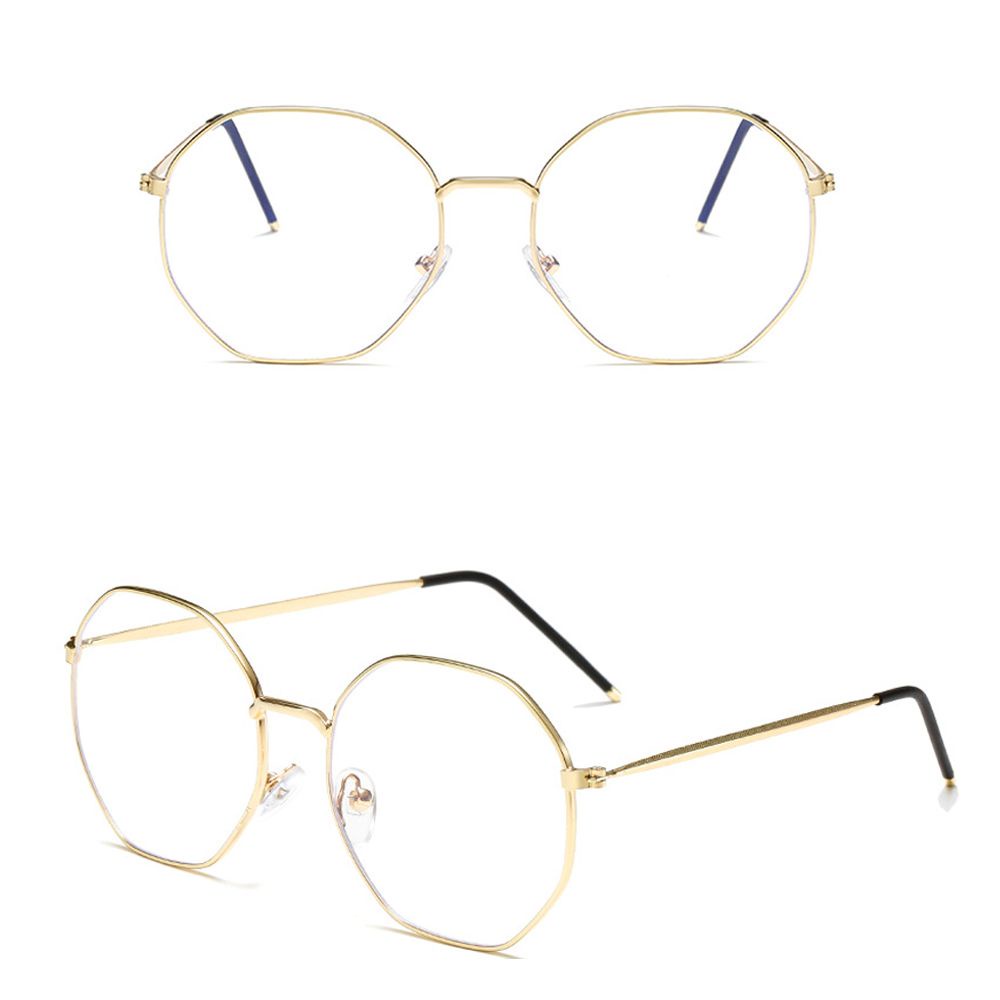 Kính Đeo Mắt Gọng Kim Loại Chống Ánh Sáng Xanh Phong Cách Cổ Điển Thời Trang Sự Bảo Vệ
