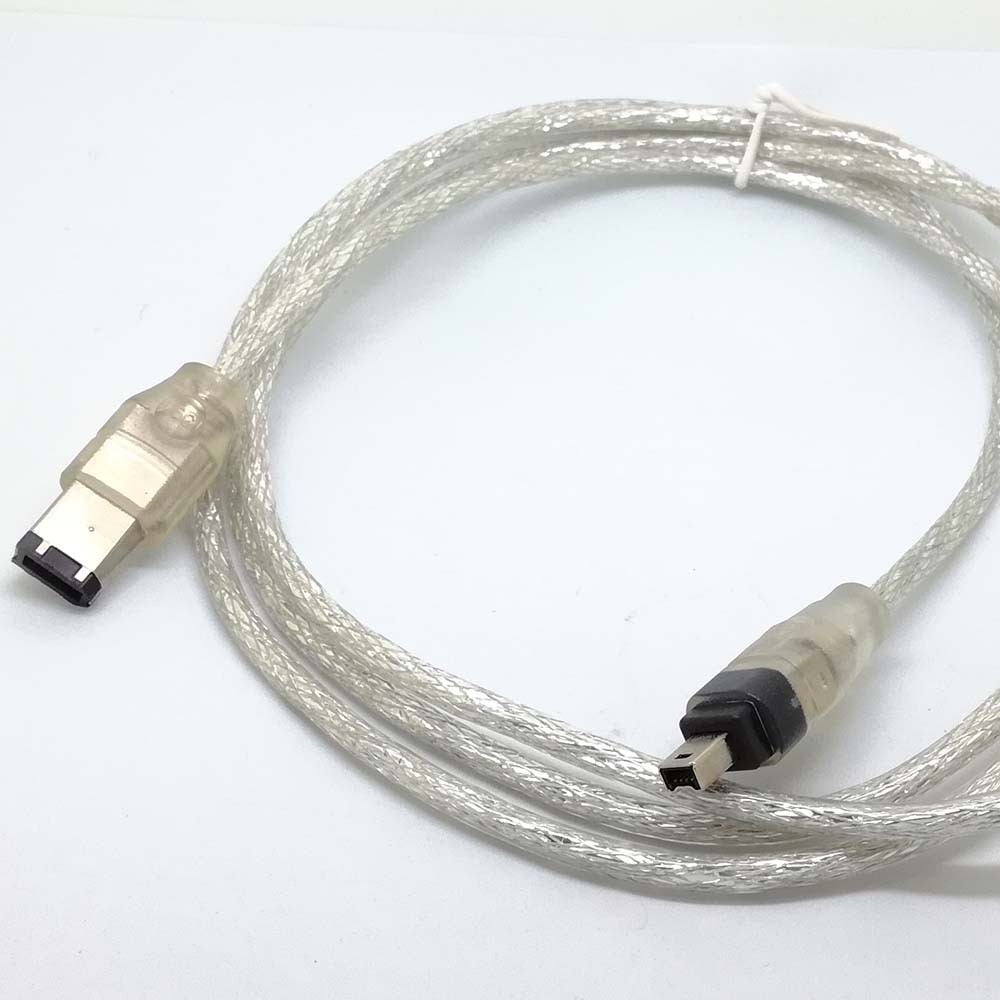 Dây Cáp Cháy 4 FeeT 1.2m IEEE 1394 FireWire iLink DV 6 Pin Sang 4 Pin