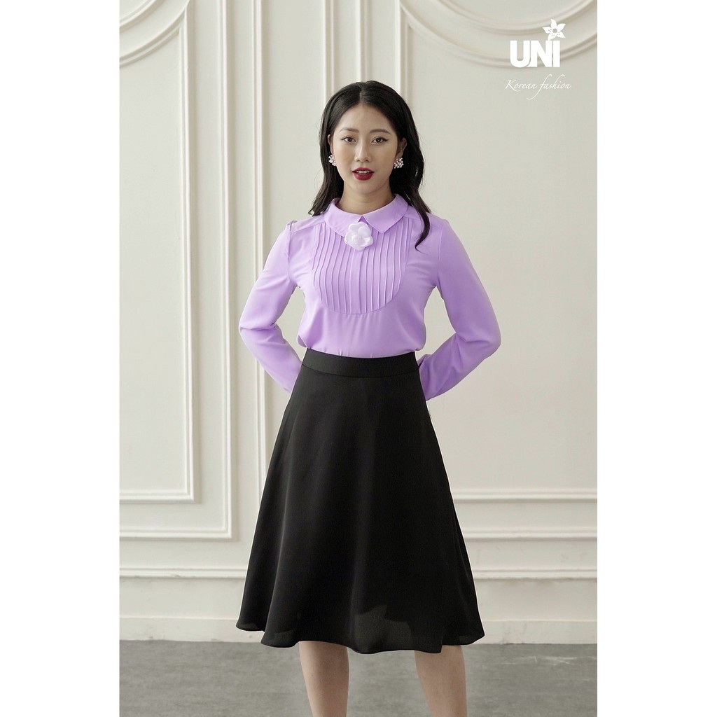Chân Váy Nữ UNIVTH Dáng Xòe Chất Lụa Nhẹ Nhàng 2CX213 Uni Korean Fashion