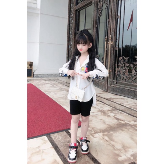 Sét  áo  sơ mi +quần legging