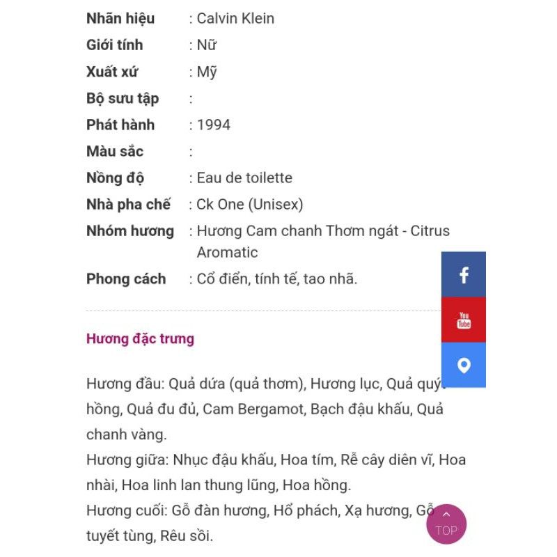 Nước hoa Calvin Klein Ck one 100ml chính hãng Mỹ | BigBuy360 - bigbuy360.vn