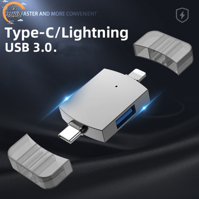 Hình ảnh Dây Cáp Otg Hai Chiều Tốc Độ Cao Đa Năng Cho iOS + USB3.0 #1