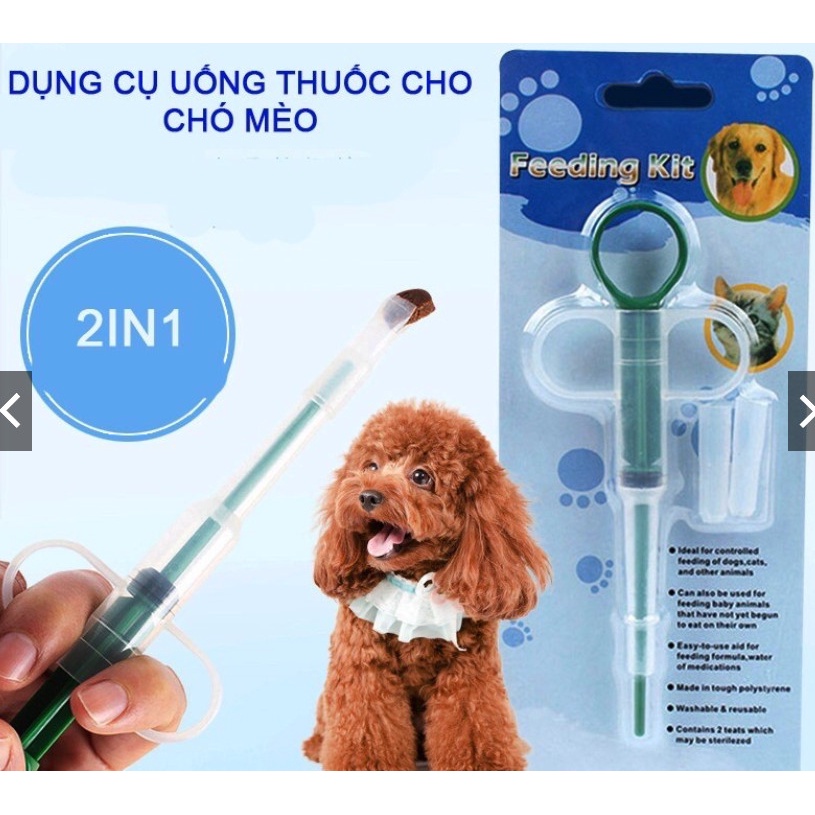 Xi-lanh bơm thu.ốc cho chó mèo | Dụng cụ hỗ trợ uống thu.ốc cho chó mèo