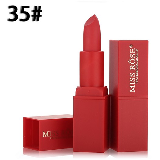 [ Chính hãng ] Son sáp Miss Rôse vỏ vuông cao cấp siêu lì và mịn môi tone nude Châu Âu | BigBuy360 - bigbuy360.vn
