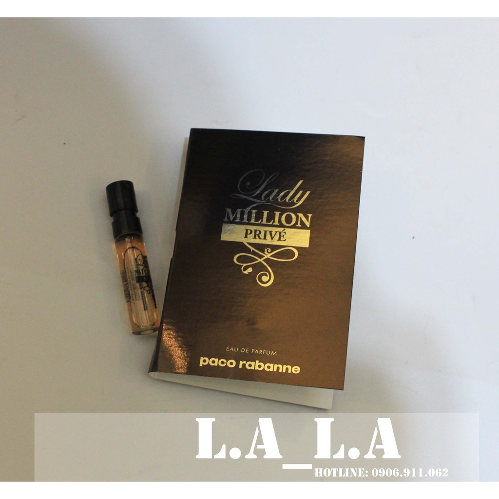 [ Vial ] Nước hoa sample nữ chính hãng Lady Million Prive 1ml