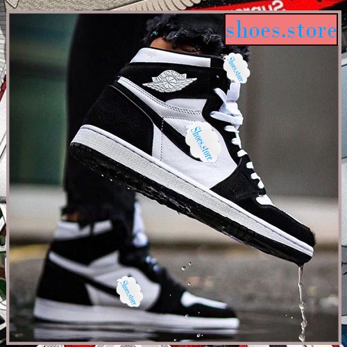 Giày Jordan Cổ Cao, Giày Jordan 1 Panda Đen Trắng Cao Cổ Thời Trang Full Box | BigBuy360 - bigbuy360.vn