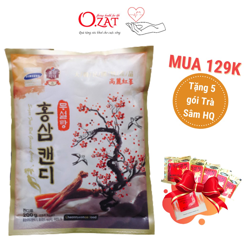 Kẹo sâm các loại Hàn Quốc 200g - 300g - 500g -tăng cường phục hồi sức khỏe