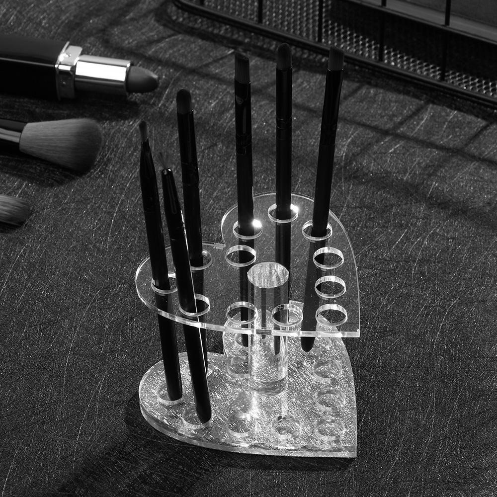 Giá Đỡ Cọ Vẽ Móng Bằng Acrylic Hình Trái Tim Siêu Bền Tiện Dụng
