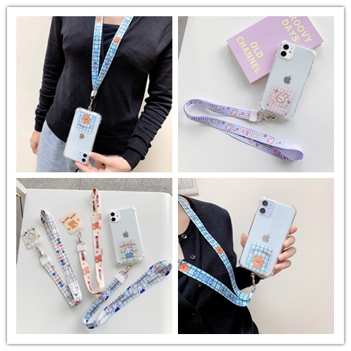 XIAOMI VIVO Dây Đeo Điện Thoại/Chìa Khóa/Thẻ ID Họa Tiết Hoạt Hình Dễ Thương DIY