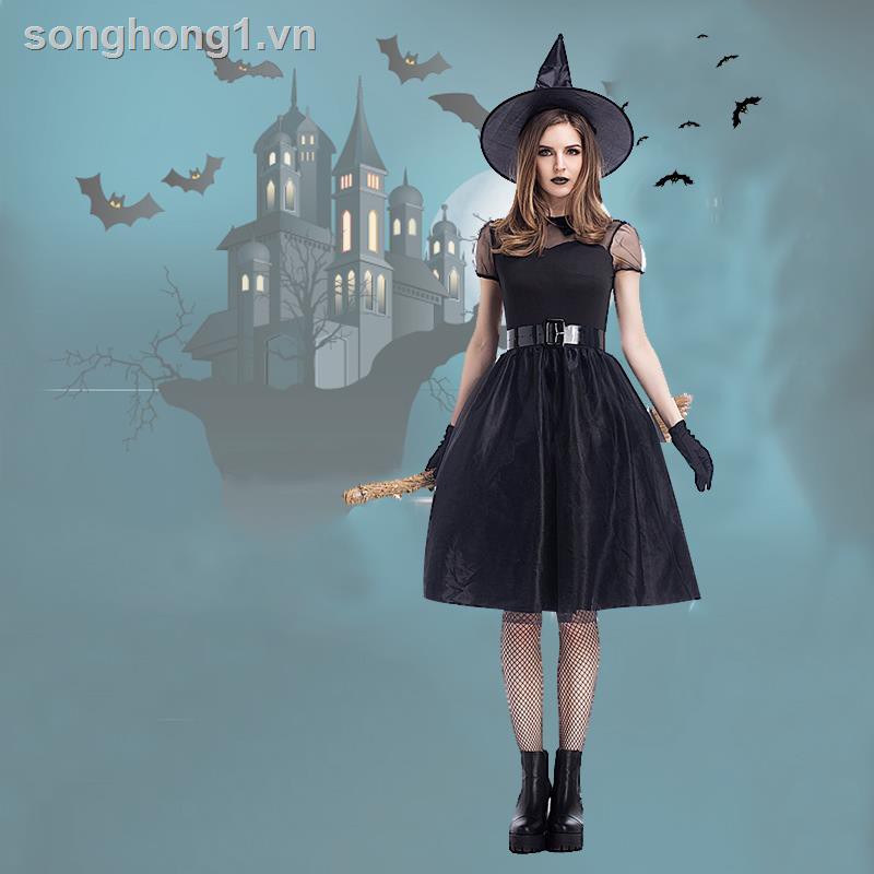 Bộ Đồ Hóa Trang Phù Thủy Halloween 2018