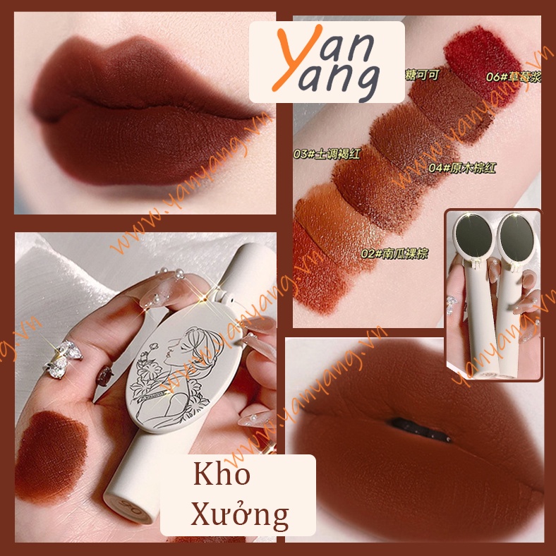 Son Maffick kèm gương hình cô gái dưỡng ẩm, lâu trôi | BigBuy360 - bigbuy360.vn