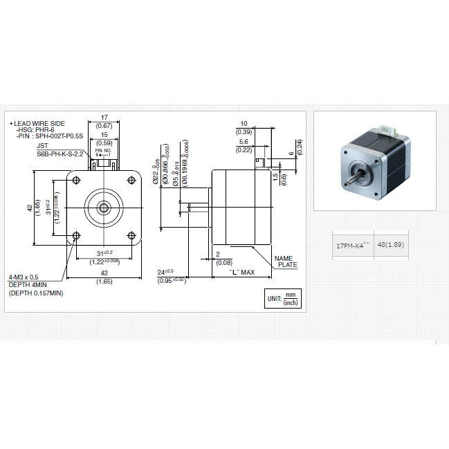 Động cơ bước 17PMK043P5V