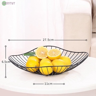 【Ready Stock】Fruit Basket Durable Easy To Clean Iron Solid Sturdy Tight Dishwasher Safe@New