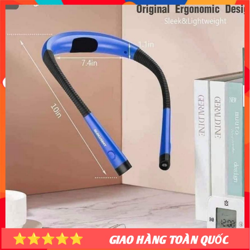 Đèn pin 2 đầu Glocusent, đọc sách báo, sạc 1 lần dùng 1 tuần - Nhập Đức