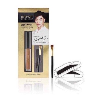 [HOT] Gel Kẻ Chân Mày Browit By Nong Chat Liquid Eyebrows Matte 03 Chocolate Malt