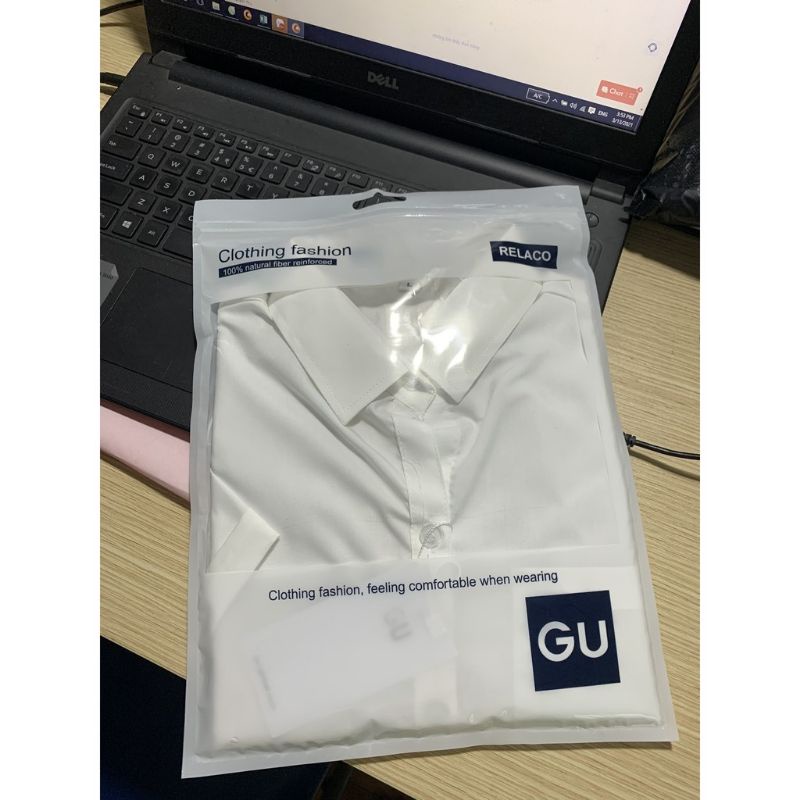 Áo sơ mi GU Chany Store Hiền Hồ ngắn tay có túi | BigBuy360 - bigbuy360.vn