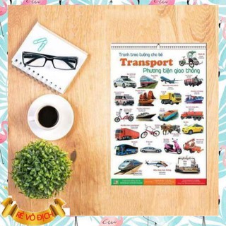 XẢ NHANH Bộ tranh treo tường cho bé học song ngữ
