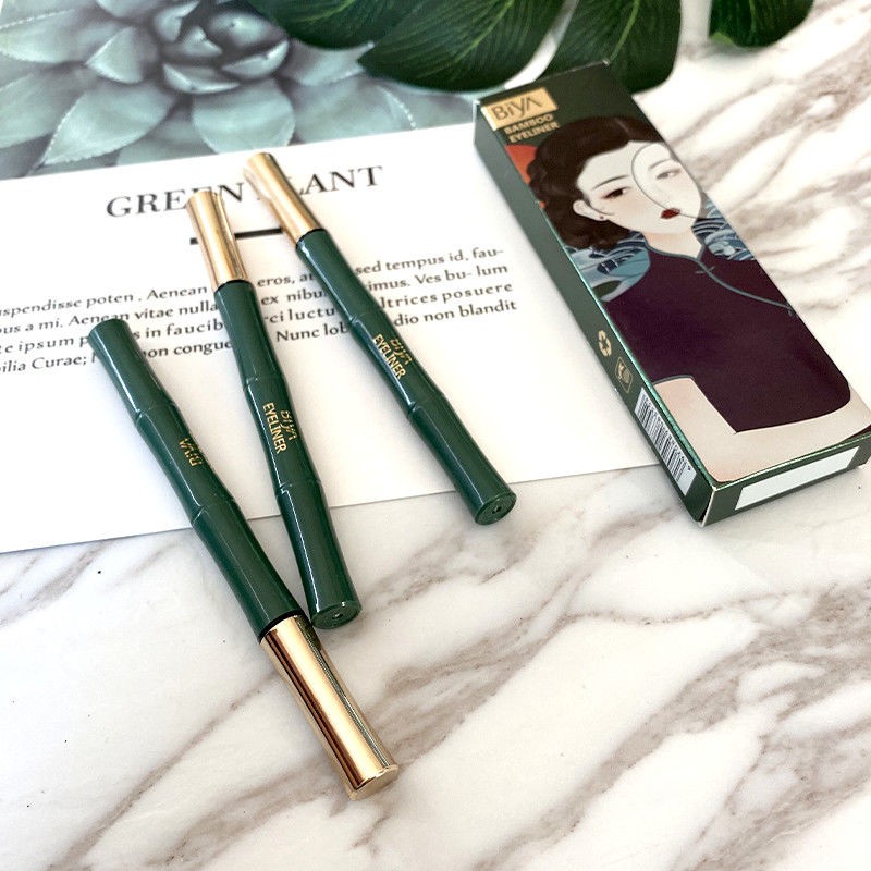 Biya Yimo Adult Liquid Eyeliner Pen Bút kẻ mắt không thấm nước, mồ hôi, chống nhòe, tẩy trắng cho người mới bắt đầu