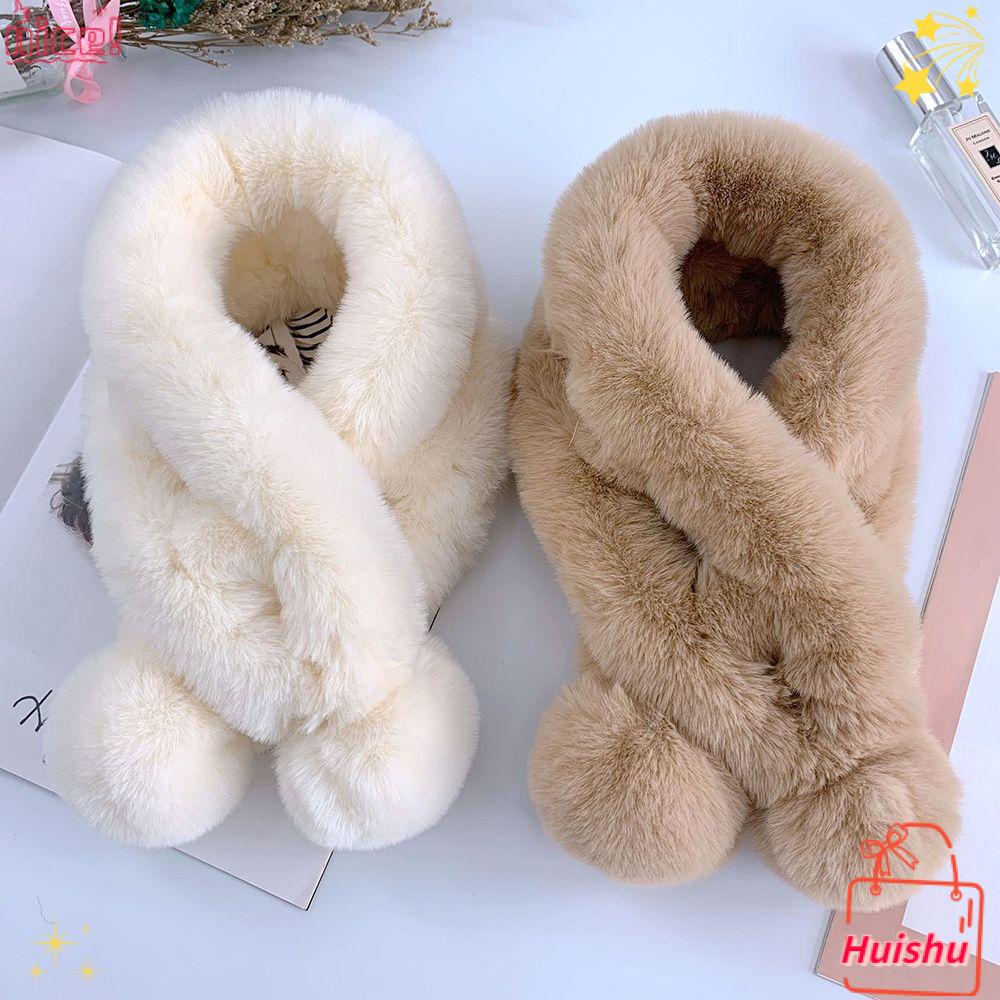 Khăn Quàng Cổ Bằng Lông Giả Mềm Mại Chống Gió Cho Học Sinh