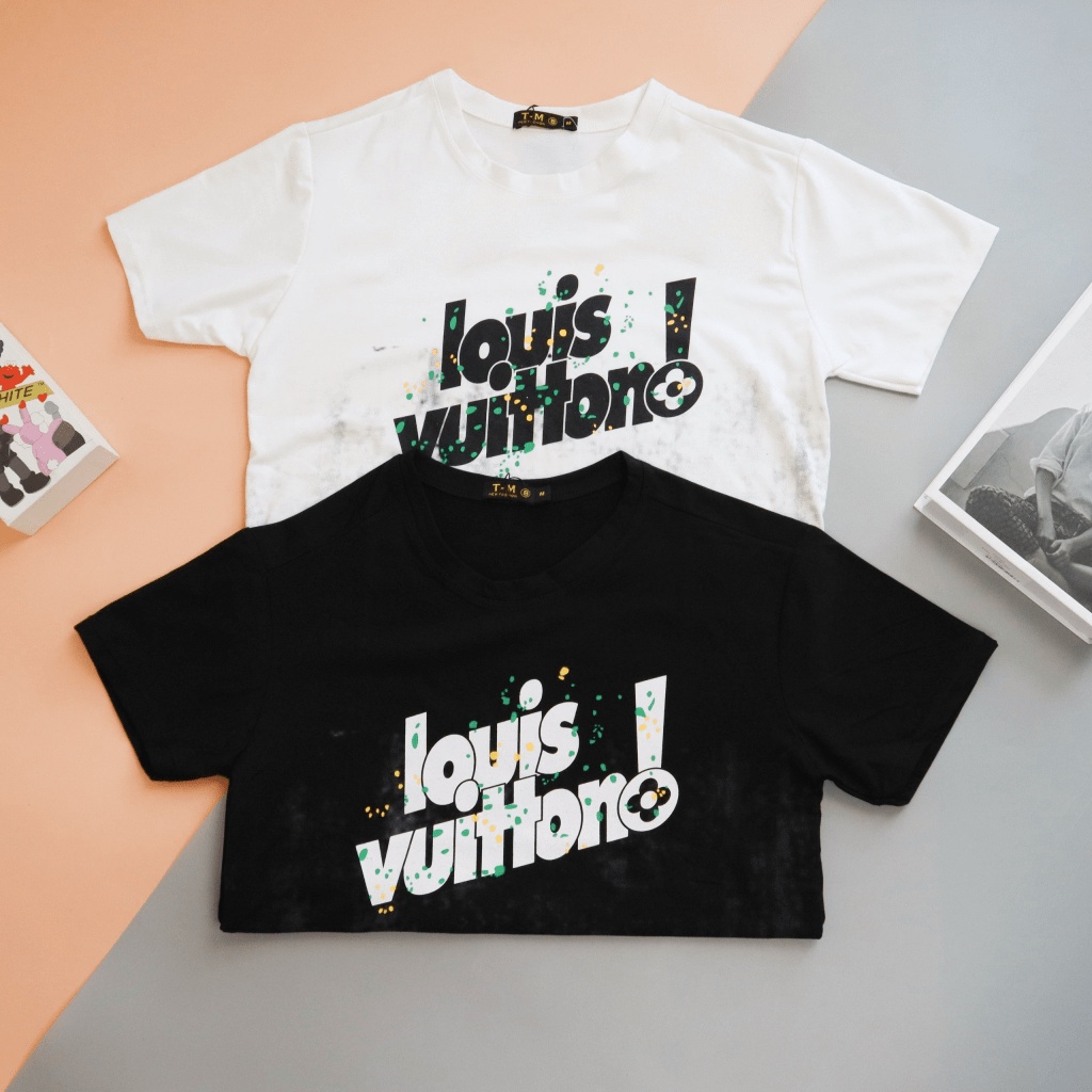 ÁO THUN NAM PHỐI CHỮ  LOANG HAI MÀU CHẤT THUN COTTON CAO CẤP