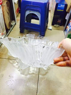 Bộ bát đĩa thả hoa trắng