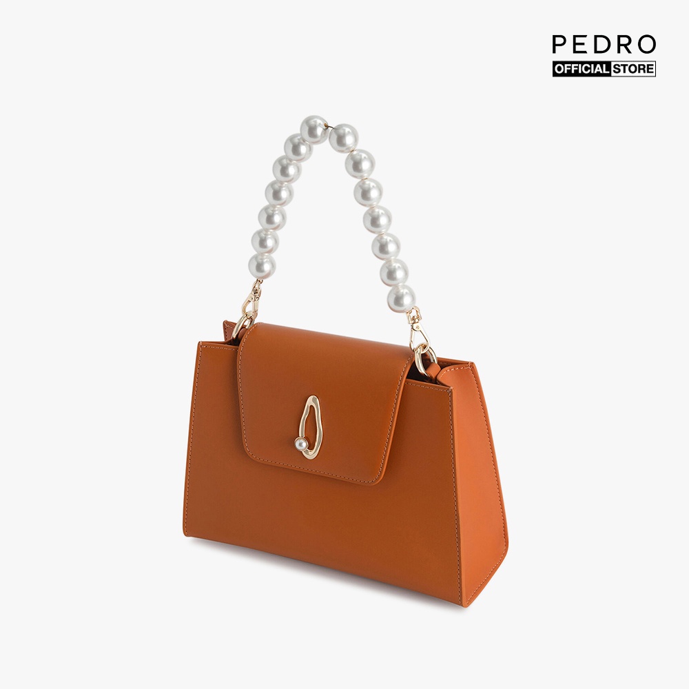 PEDRO - Túi xách tay nữ chữ nhật Leather Top Pearl Strap PW2-55210024-17