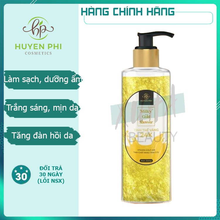 Sữa tắm tinh thể vàng Huyền Phi hương nước hoa quyến rũ cho ngày dài tươi trẻ