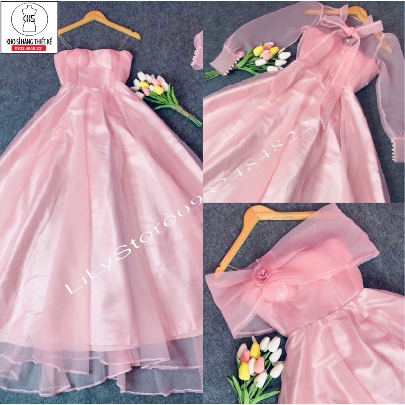 ĐẦM XOÈ CƯỚI MẶC 3 KIỂU FULLSIZE S/M/L/XL ( ảnh và video do chủ shop tự chụp )