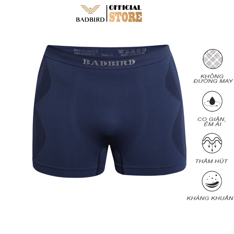 Quần Lót Nam cao cấp BADBIRD, dạng boxer, co giãn, kháng khuẩn, Thương hiệu Việt