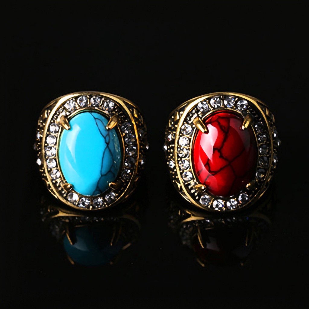 Nhẫn đính đá thời trang kiểu dáng vintage