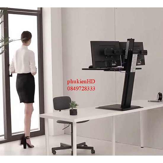 Giá đỡ 2 màn hình máy tính NB S100 22-27inch