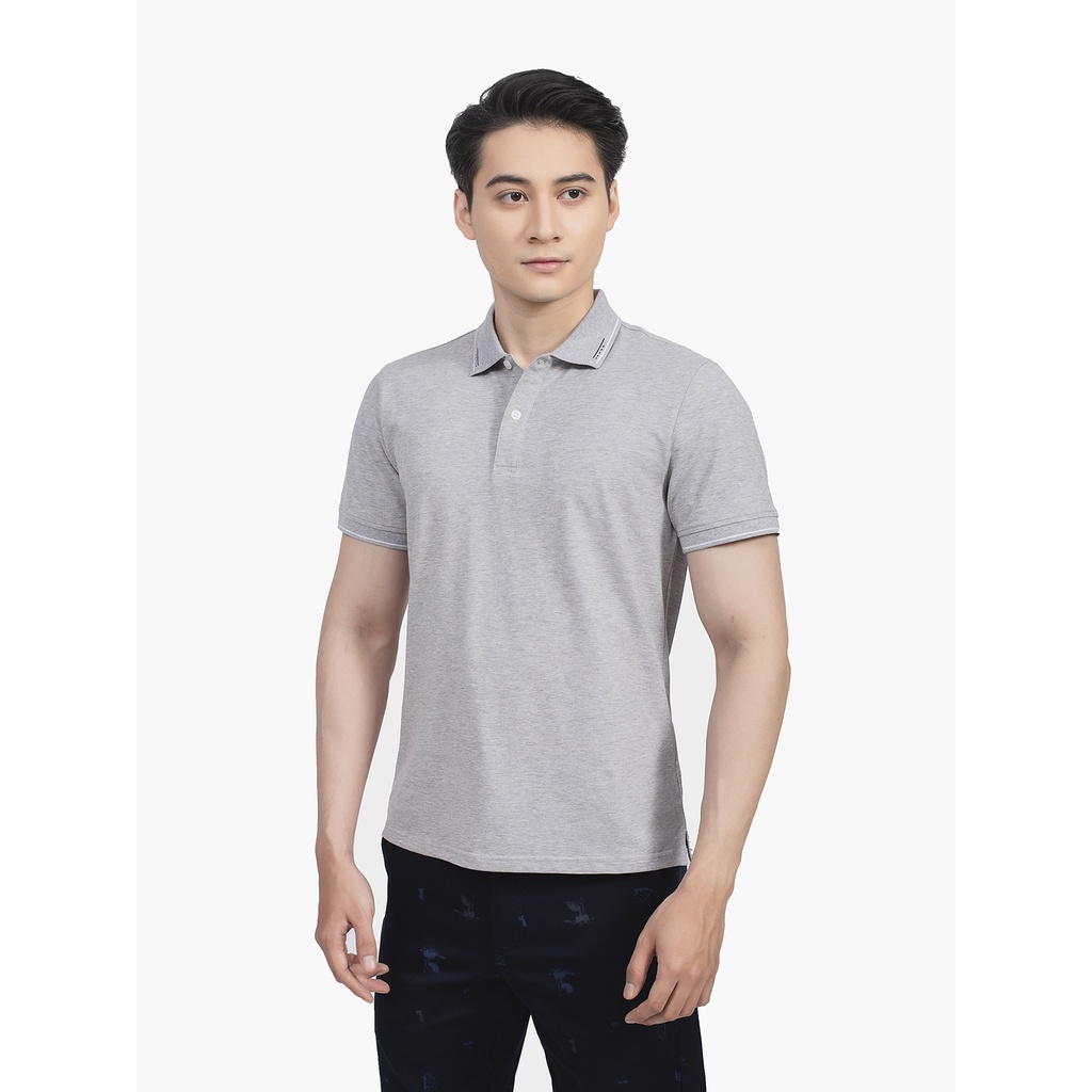 Áo Thun Polo Ngắn Tay Có Cổ Bẻ Aristino APS033S2 Áo Phông Trơn Màu Phối Viền Cổ Tay Áo Dáng Suông Vải Cotton Mềm Mát