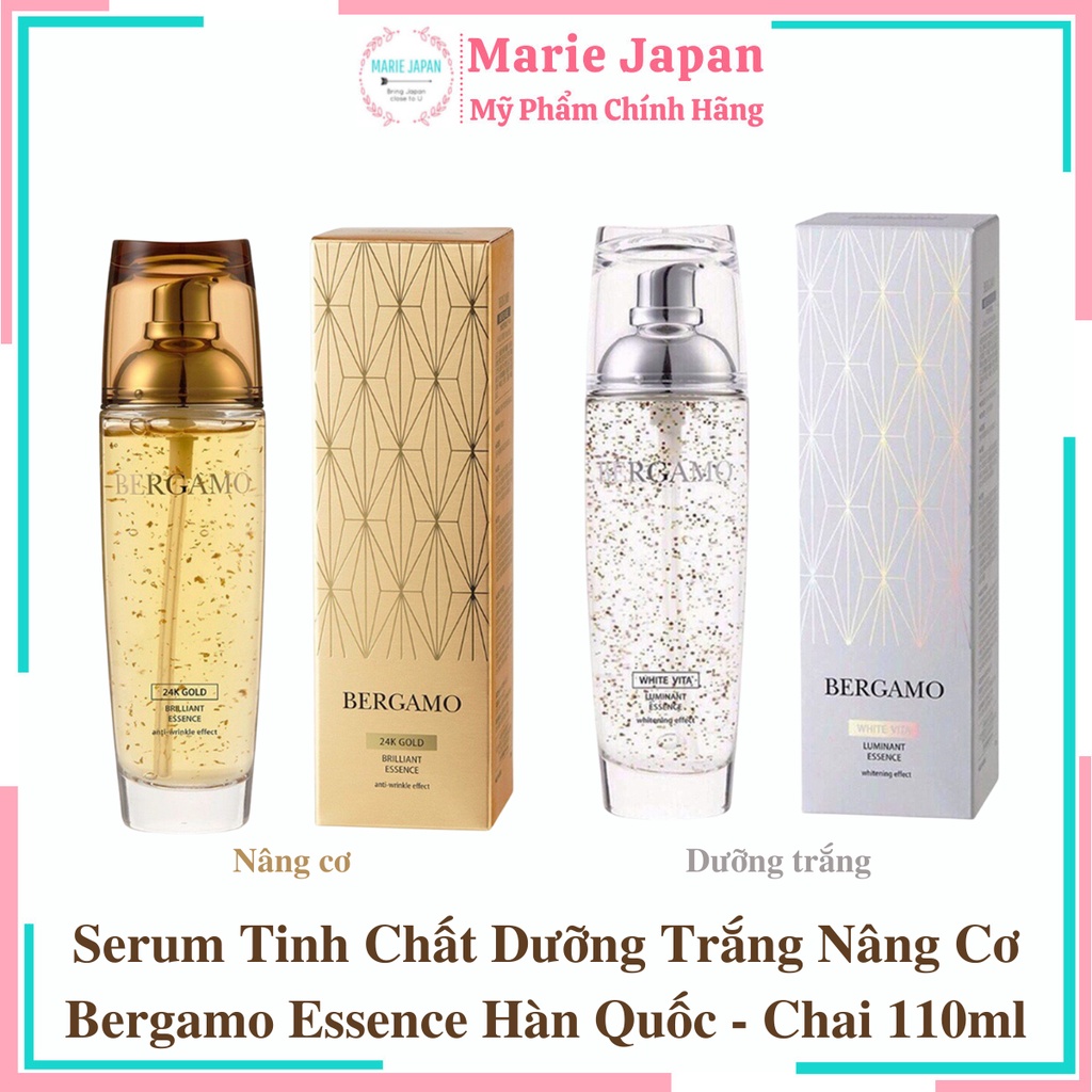 Serum Tinh Chất Dưỡng Trắng Nâng Cơ Bergamo Essence Hàn Quốc - Chai 110ml