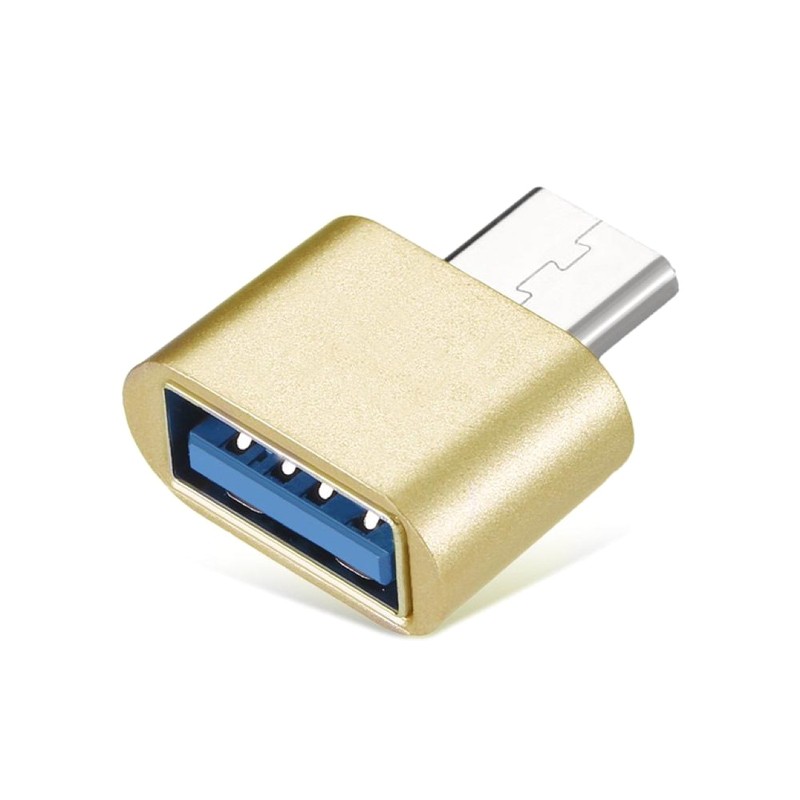 Đầu chuyển đổi USB sang Type C kim loại, Đầu chuyển đổi cổng Micro USB sang giắc type C cho điện thoại Samsung Huawei