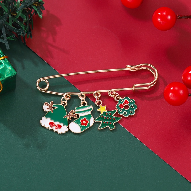 Ghim Cài Áo Hình Ông Già Noel Dễ Thương