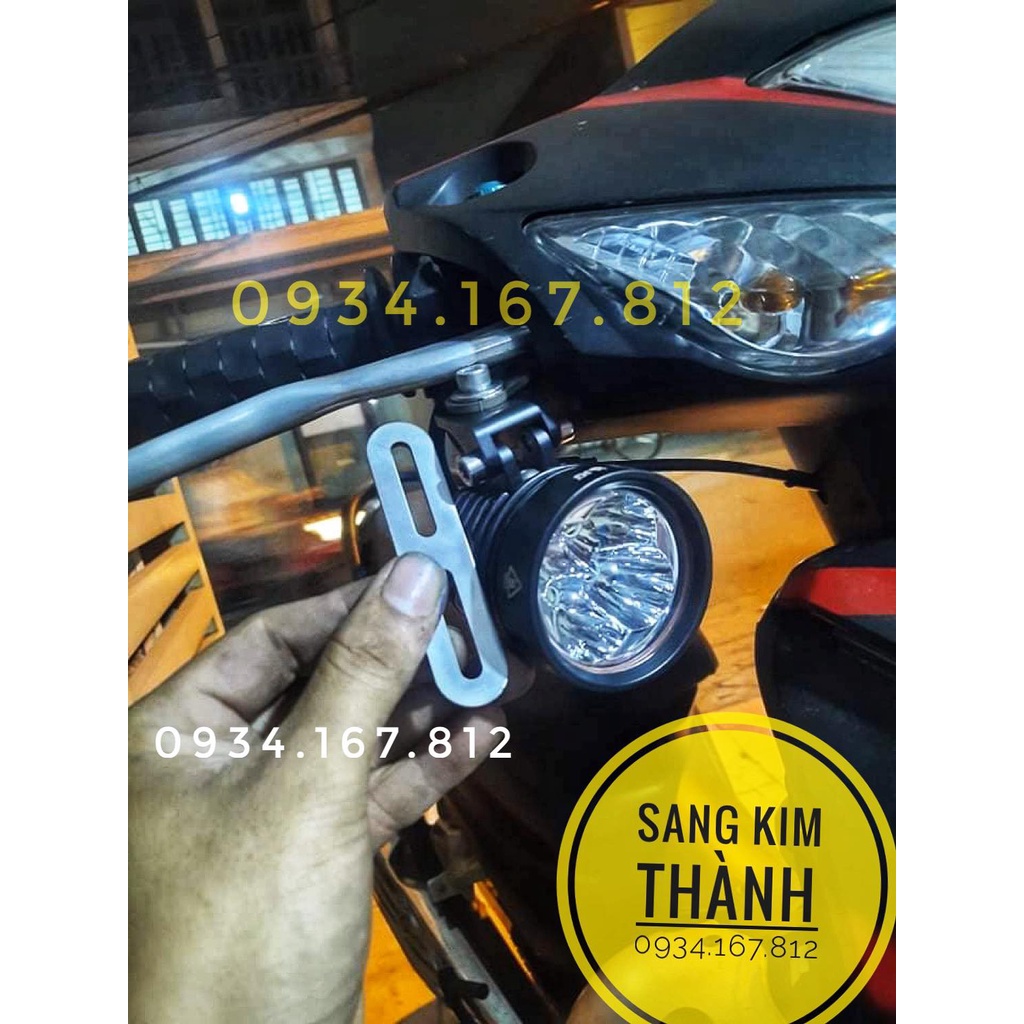 Pat Gắn Đèn Trợ Sáng Ở Tay Thắng Xe Honda WAVE ALPHA