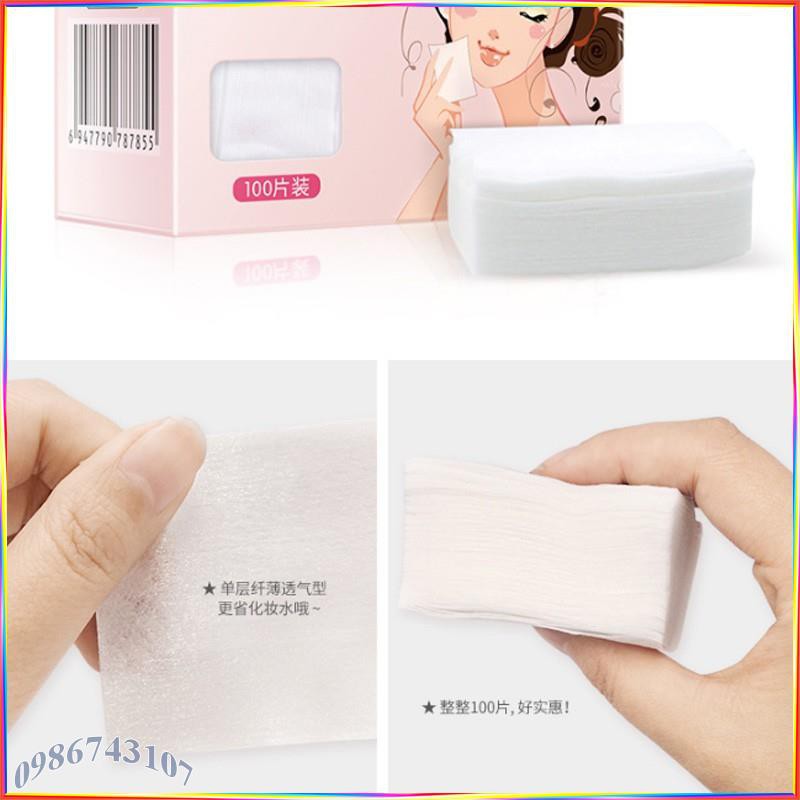 Bông tẩy trang hộp 100 miếng Cotton Puff Bioaqua ACP12 | BigBuy360 - bigbuy360.vn