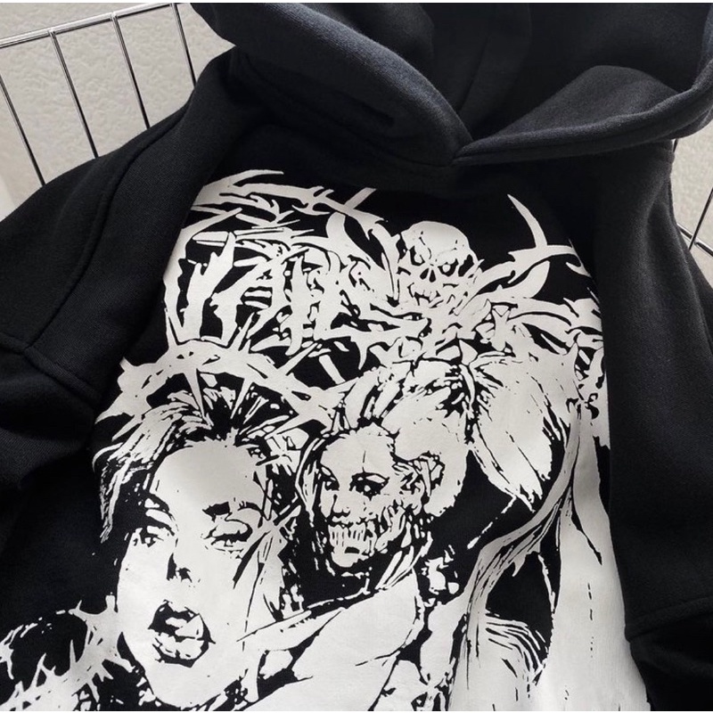 Áo Hoodie Studio Snake Dáng Thụng Mũ 2 Lớp Form Unisex